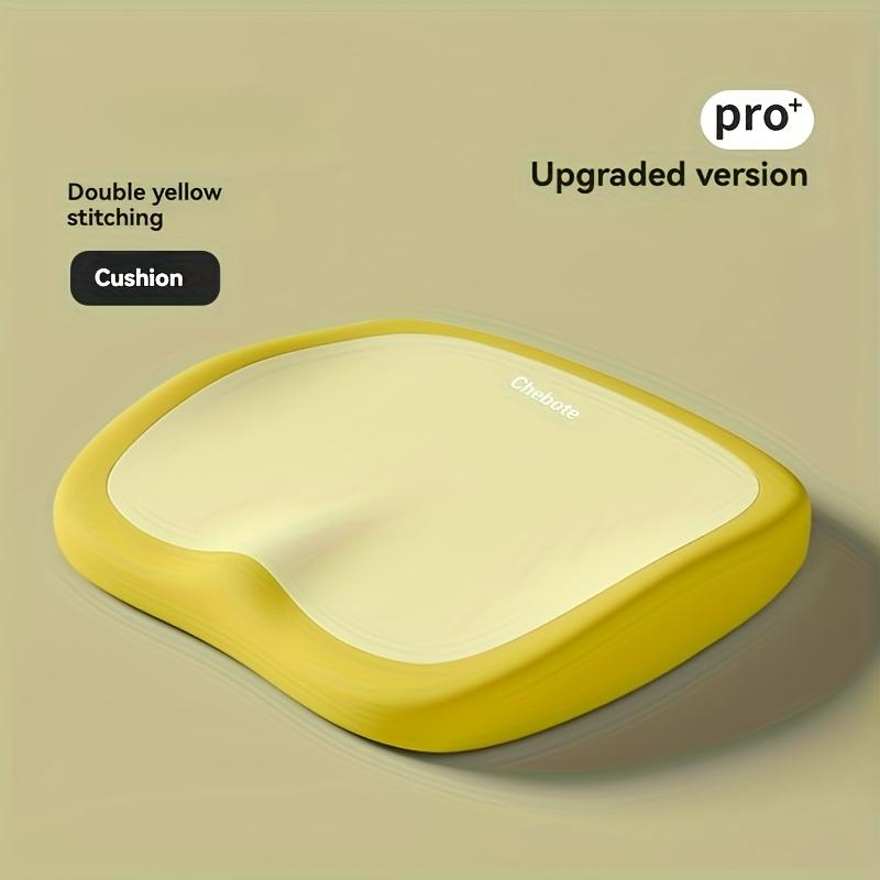 Эргономичная подушка сиденья из пены с эффектом памяти для длительного сидения - Регулируемая подушка для поддержки бедер и поясницы - Портативный коврик для стула для использования в офисе автомобиле и дома жёлтый 980₽