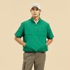 CHALLENGER Men'S Nylon Stretch Sleeve Detachable Round Neck Woven Top Green