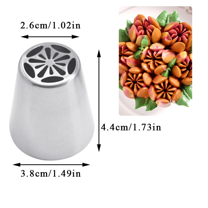 10 Styles Russian Tulip Icing Piping Nozzles Stainless Steel Flower Cream Pastry Tip Kitchen Cupcake Cake Decorating Tools