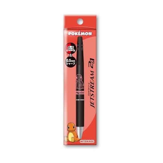 Showa Note Pokemon Jetstream 2&1 Multi-function Pen (0.5mm Sharp, 0.5mm Black/Red Ballpoint) - Charmander