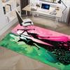 Fantasy Silhouettes Wicked and Princess Pattern Polyester Office Carpet Chair Mats, Home Decor Dormi