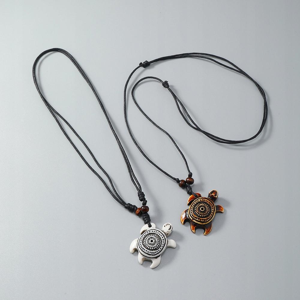 Sea Turtle Necklace Kite Surfer Windsurfing Strap Rasta White