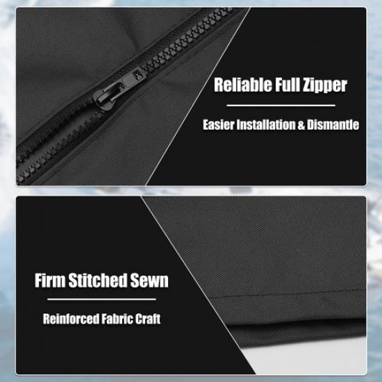 Boat Universal Bimini Top Storage Boot Cover with Light Hole