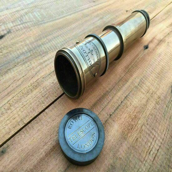 Working Nautical Maritime Telescope Marine Antique Brass Pirate Spyglass Scope