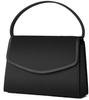 Gurina Schwarze Formale Tasche, Leicht, Schwarze Damen-Handtasche, Perfekt für Hochzeiten, Beerdigungen, Abschlussfeiern, Einschulungen, Beerdigungen und die Schule