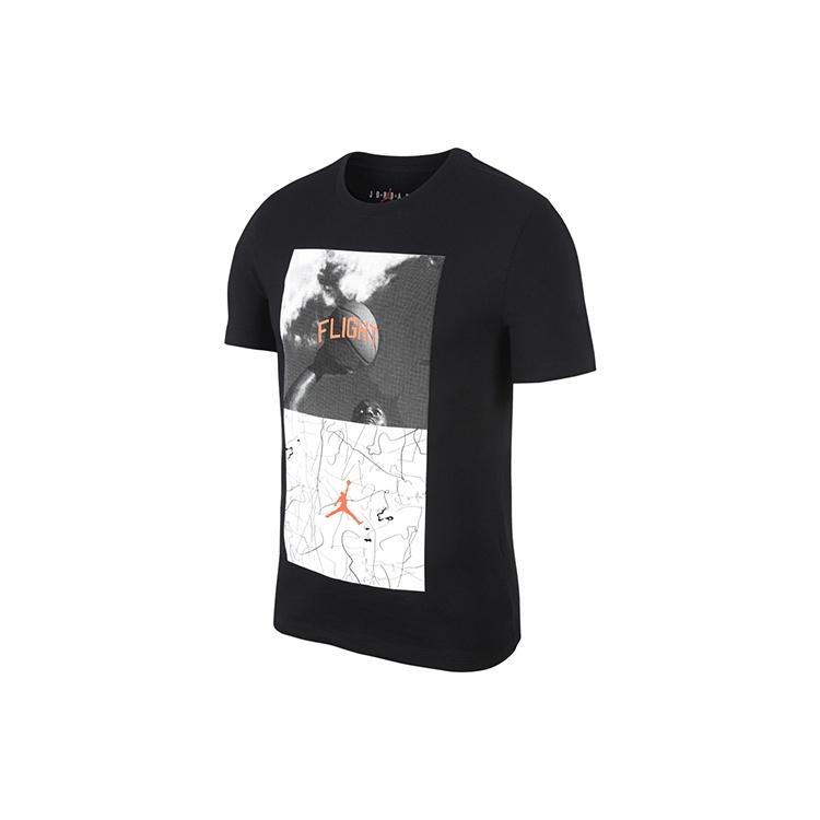 Men s Air Jordan Photo Printing Short Sleeve Black T-Shirt BV5459-010 XS
