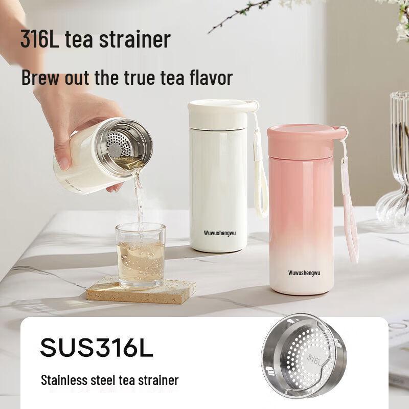 Wushengwu Portable 316L Stainless Steel Thermos Bottle
