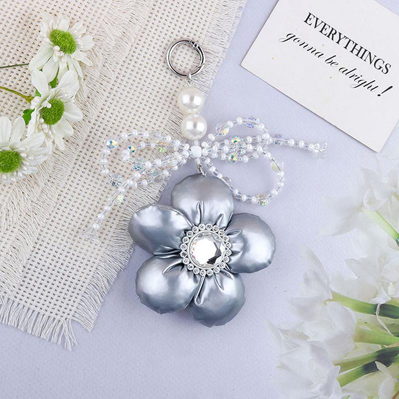 

Красочные милые универсальные цветы жемчужный бант брелок сладкий бант брелок изысканный рюкзак украшения аксессуары подарок