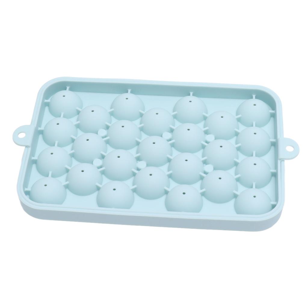 25 Grid Ice Cube Tray Easy Release Silicone Ice Ball Maker Mold Mini Round Ice Sphere Tray with Lid
