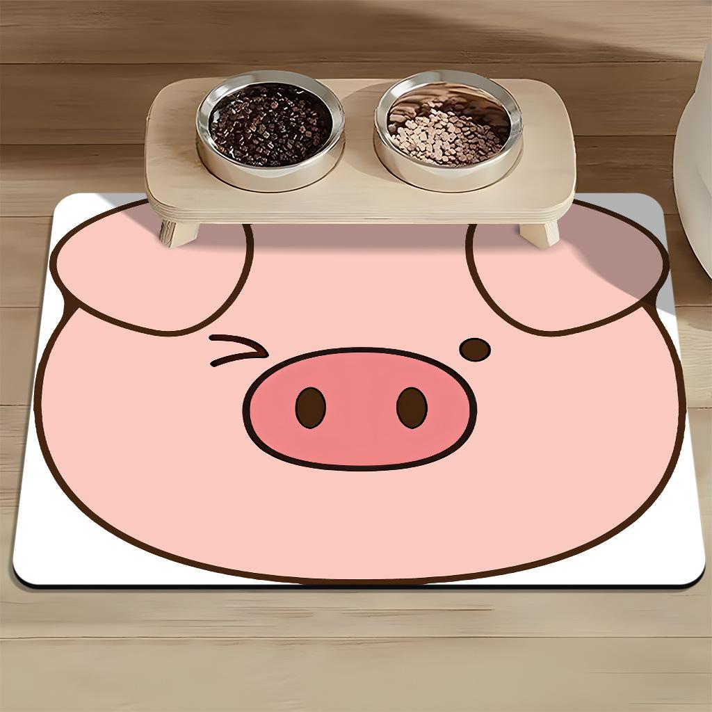 Haustier Platzset Katzenplatzset Hundeplatzset Katzennapfmatte Waschbar Saugfähig Rutschfest Geruchlos und Leicht zu Reinigen
