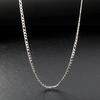 Gold Plated PVD 18K Figaro Chain Necklace Female Stainless Steel Solid Link Choker Necklace Layered Women Girls 14" 18" 20" 24"