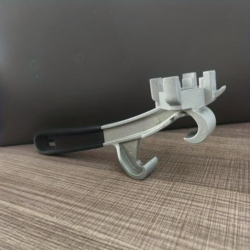 1pc Aluminum Alloy Paint Can Opener Wrench, 9-Inch Semi-Matte Finish, Integrated Barrel Opener for Engine Oil, Diesel, Butter - No Assembly Required