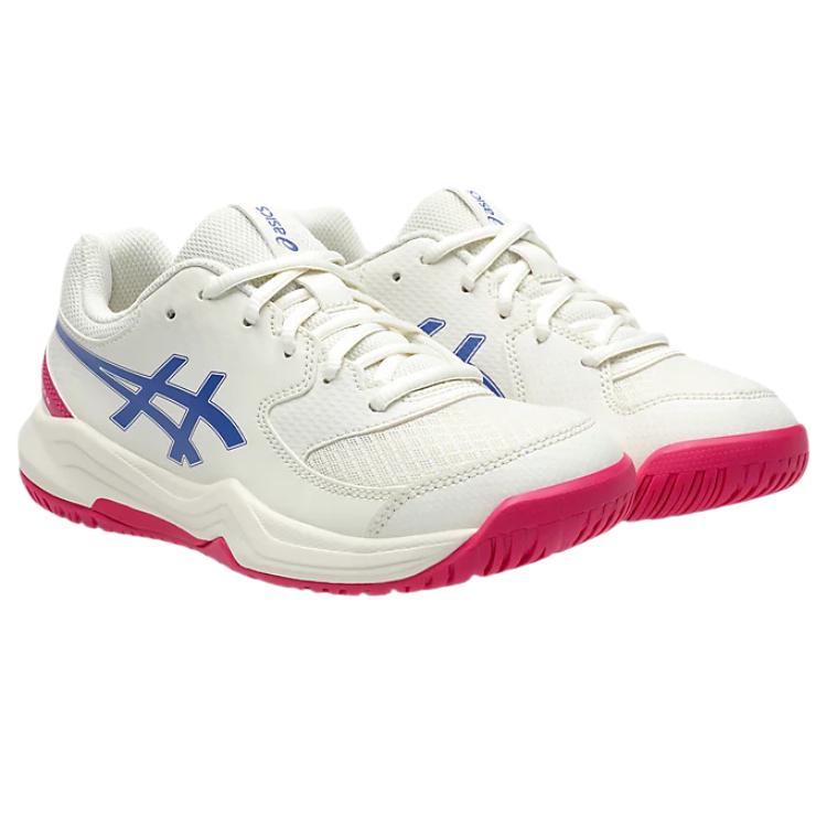Asics Gel-Dedicate 8 Comfortable Fashionable Simple Versatile Training Shoes Kids Sneakers Off-White 1044A077-105