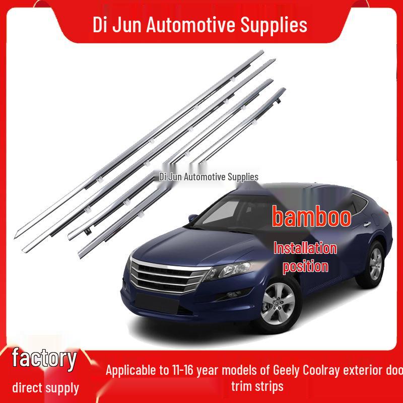 2011-2016 Crosstour Door Glass Outer Weatherstrip Waterproof Trim & Window Seal Left Front Door