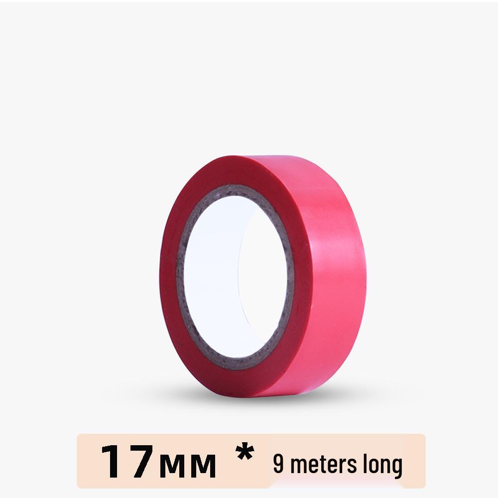 Flame Retardant Black & Red PVC Electrician's Insulating Tape - Waterproof, Wear Resistant & High-Temperature Electrical Wire Tape