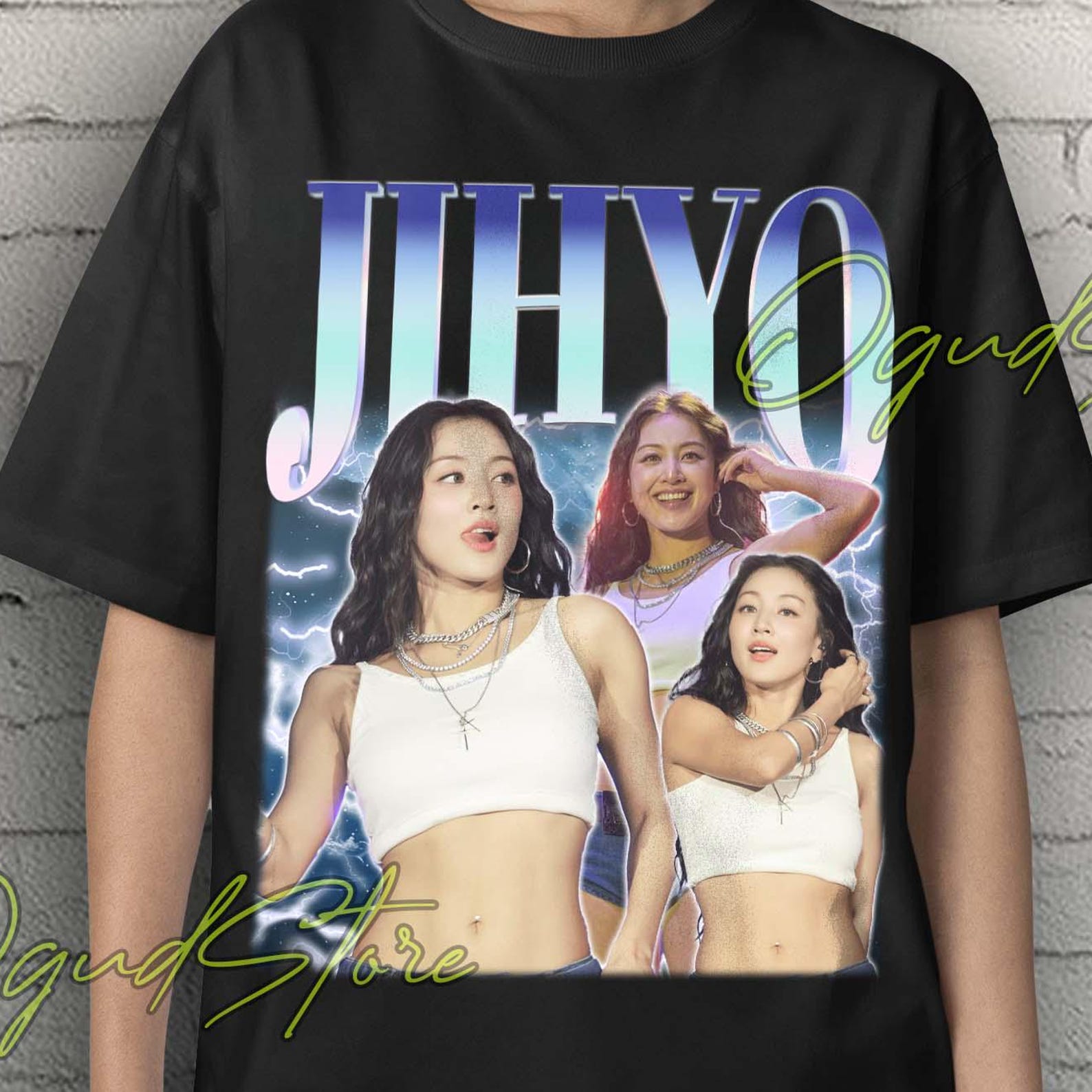 Jihyo Twice Unisex T-Shirt: Kpop Idol Music Merch 2XL