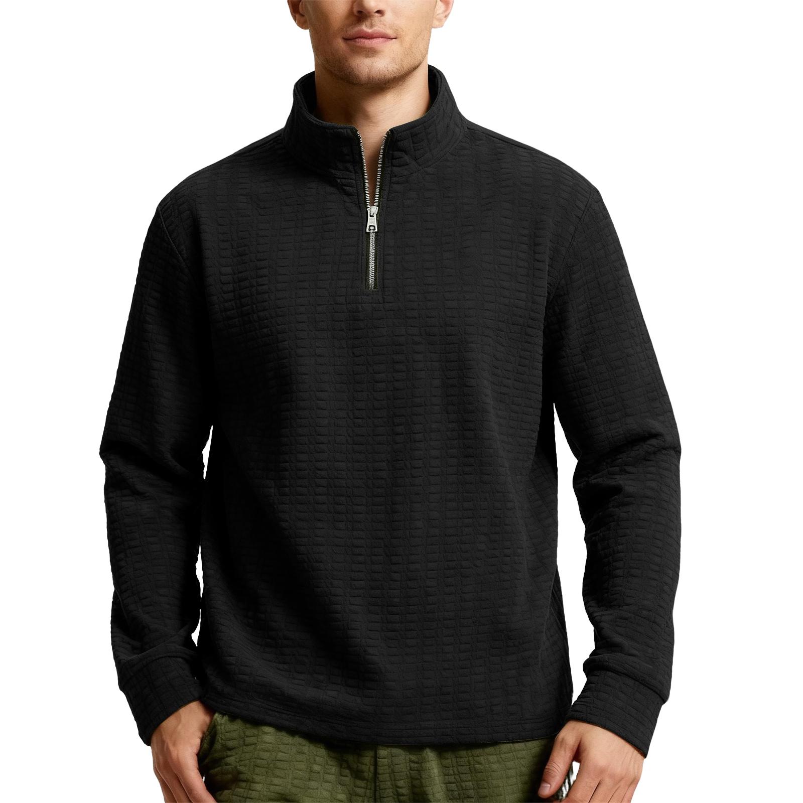 

Vintage Sweatshirts For Men Zip Western Aztec Pullover Cowboy Jackets Casual Long Sleeve Sweater Shirts M чёрный