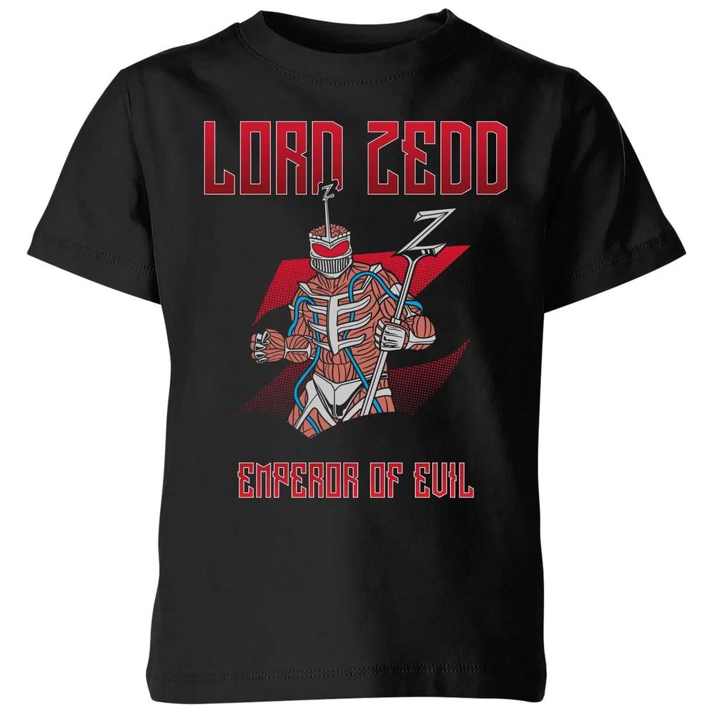 Power Rangers Lord Zedd Kids  T-Shirt - Black - 3-4 Years 120