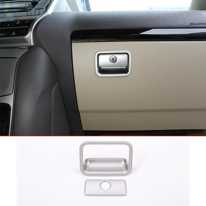 Для Toyota Land Cruiser Prado FJ150 150 LC150 2010-2018 Черное Дерево ABS Отделка Салона Крышки Перчаточного Ящика Аксессуары