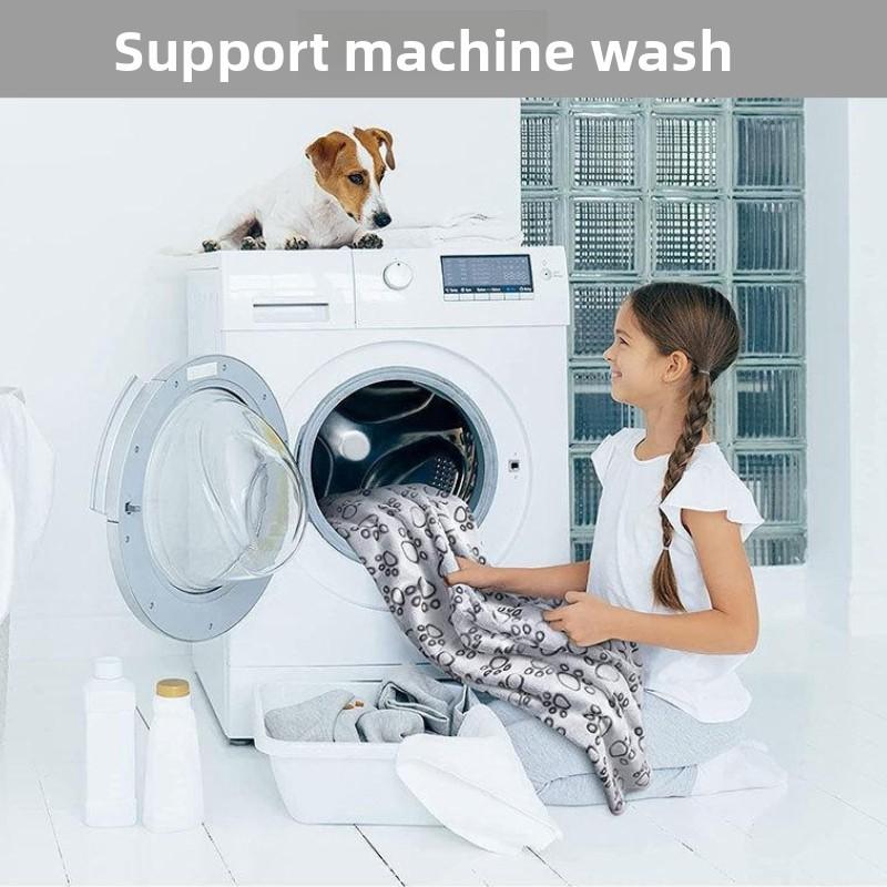 Soft Dog Blanket Washable, Cat Blanket for Indoor Cats Large Medium Small Dog Gifts Puppy Essentials (Grey) Bed Winter