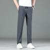 Pantalones casuales rectos sueltos finos de seda de hielo de verano para hombres Pantalones de hombre de secado rápido