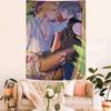 Genshin Impact Kaveh Alhaitham Anime Tapestry Hippie Flower Wall Carpets Dorm Decor Cheap Hippie Wall Hanging