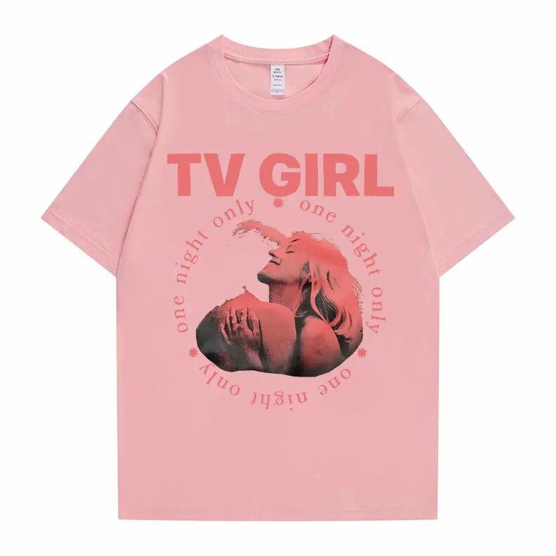 Cults TV Girl O singură noapte Tricou cu imprimeu grafic Tricou unisex Vintage Tricou unisex Femei Ocazional Tricou supradimensionat Tricou unisex din bumbac