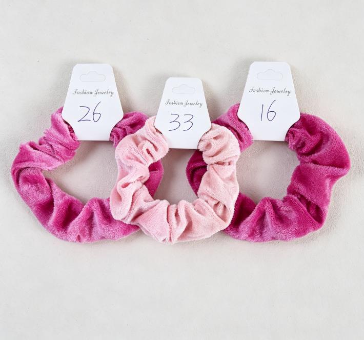 

Fashion Headband Made Of Gold Silk Velvet Hair Loop One Size розовый