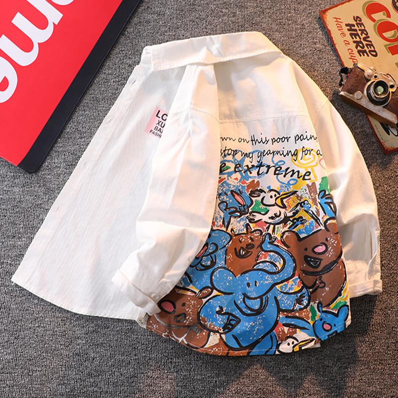 

Новое весенне-осеннее пальто с длинными рукавами для мальчиков, клетчатая рубашка, детская одежда 160