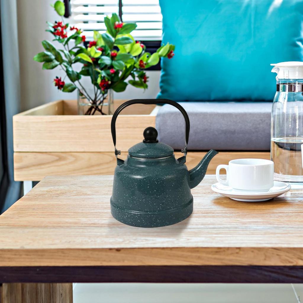 Bule de Chá Cafeteira Bule de Chá Esmaltado sobre Aço 1,7L Bule de Chá Esmaltado em Porcelana