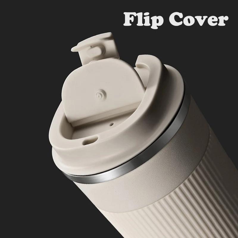 ALQ1 510ml Stainless Steel Coffee Tumbler Thermos Cup Travel Thermal Mug For Tesla Model 3 Model S Model X Y Roadster Car Sticker
