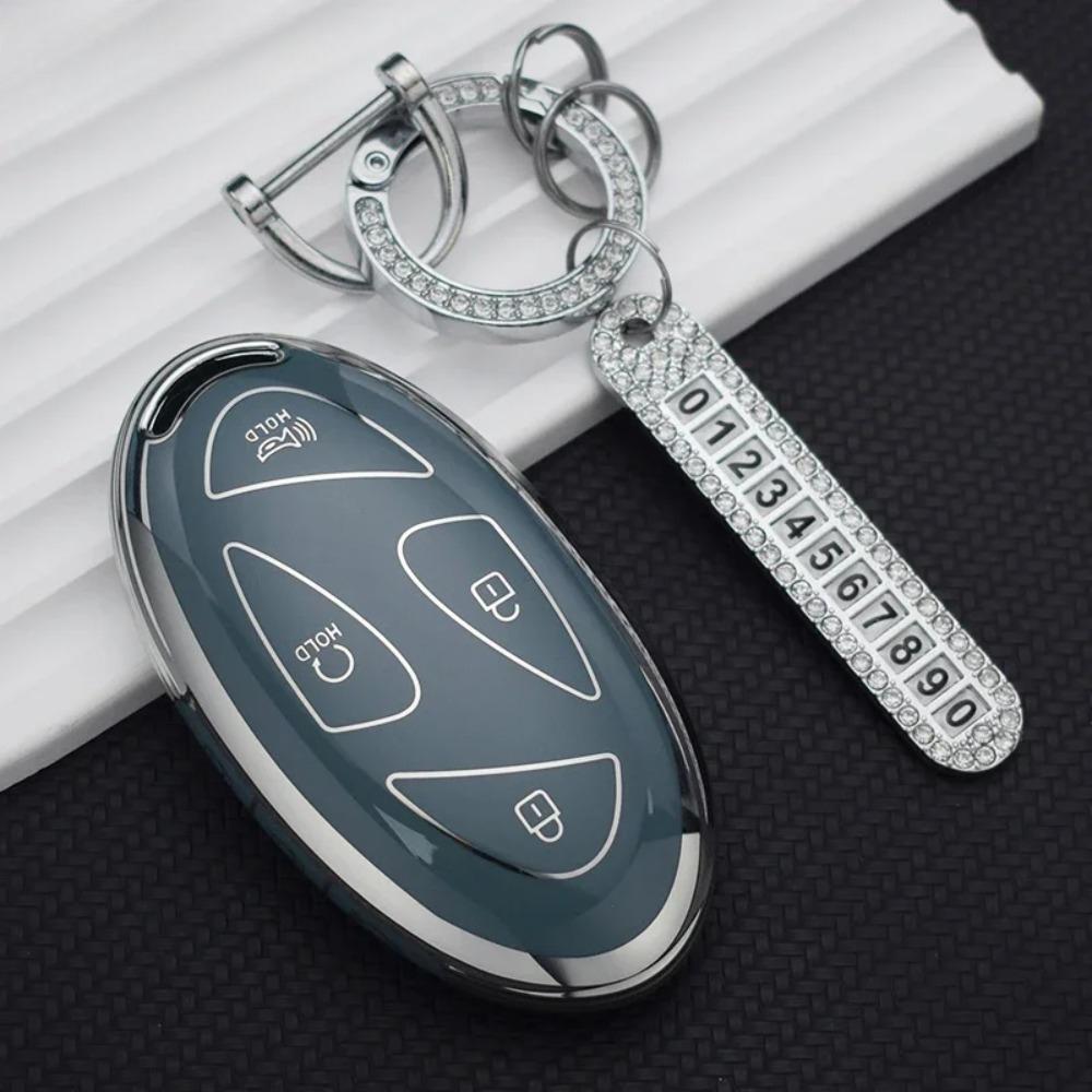 Smart Remote Key Shell Fob TPU Car Key Case for Hyundai 5/7 Buttons Grandeur GN7 KONA Ev 2023 Lonic 6 Auto Cover Accessories