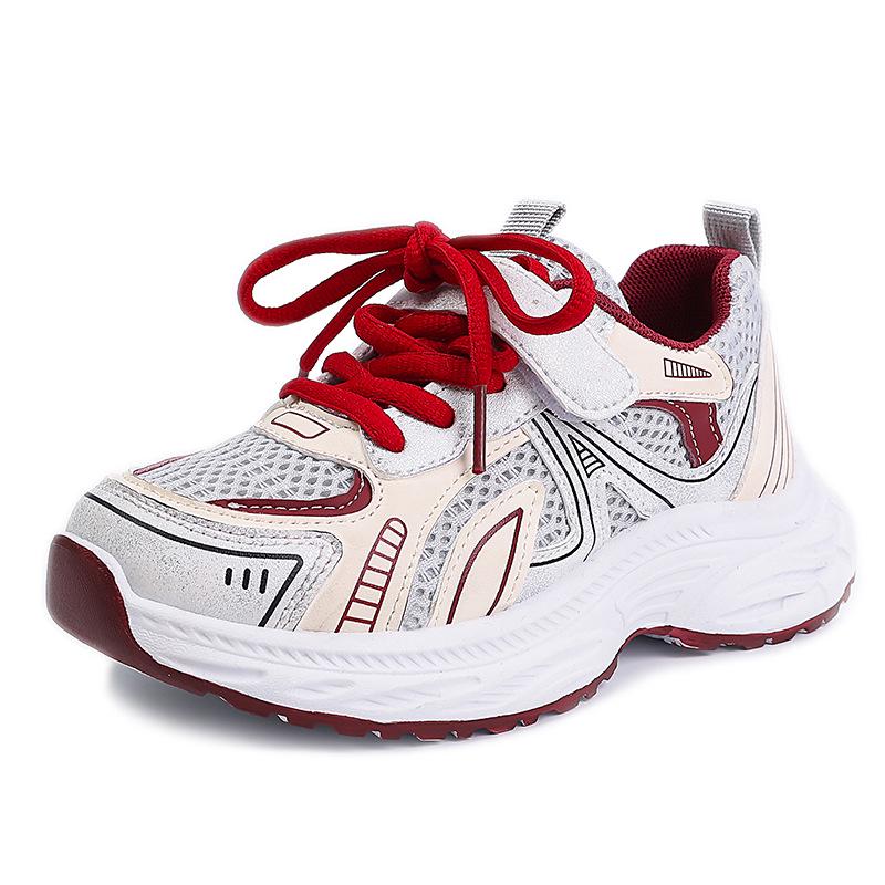 2026 Spring Kids' Non-Slip Running Shoes: Boys' and Girls' Stylish Mesh Sneakers