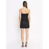 Export Single 4 Si3nn @ Black Classy Jacquard Waist-Tight Dark Pattern Suspender Skirt Waist-Tight Elegant Little Dress Dress