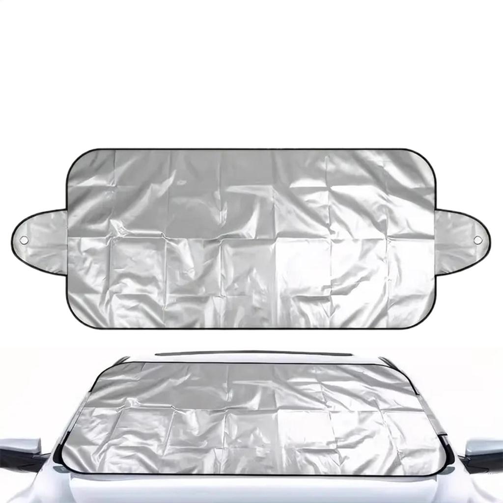 Winter Car Windshield Snow Cover PE Material Folding Freeze Window Protector 59.06x27.56x0.39 Inches Car Snow Cover