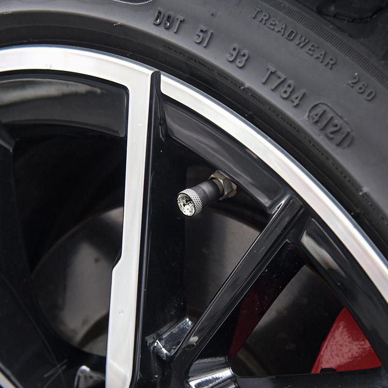 xlnpu7 Car Wheel Tire Valve Stems Caps Crystal Tyre Rim Stem Covers Airdust Waterproof for BMW VW Toyota Auto Moto Car Accessories Tool