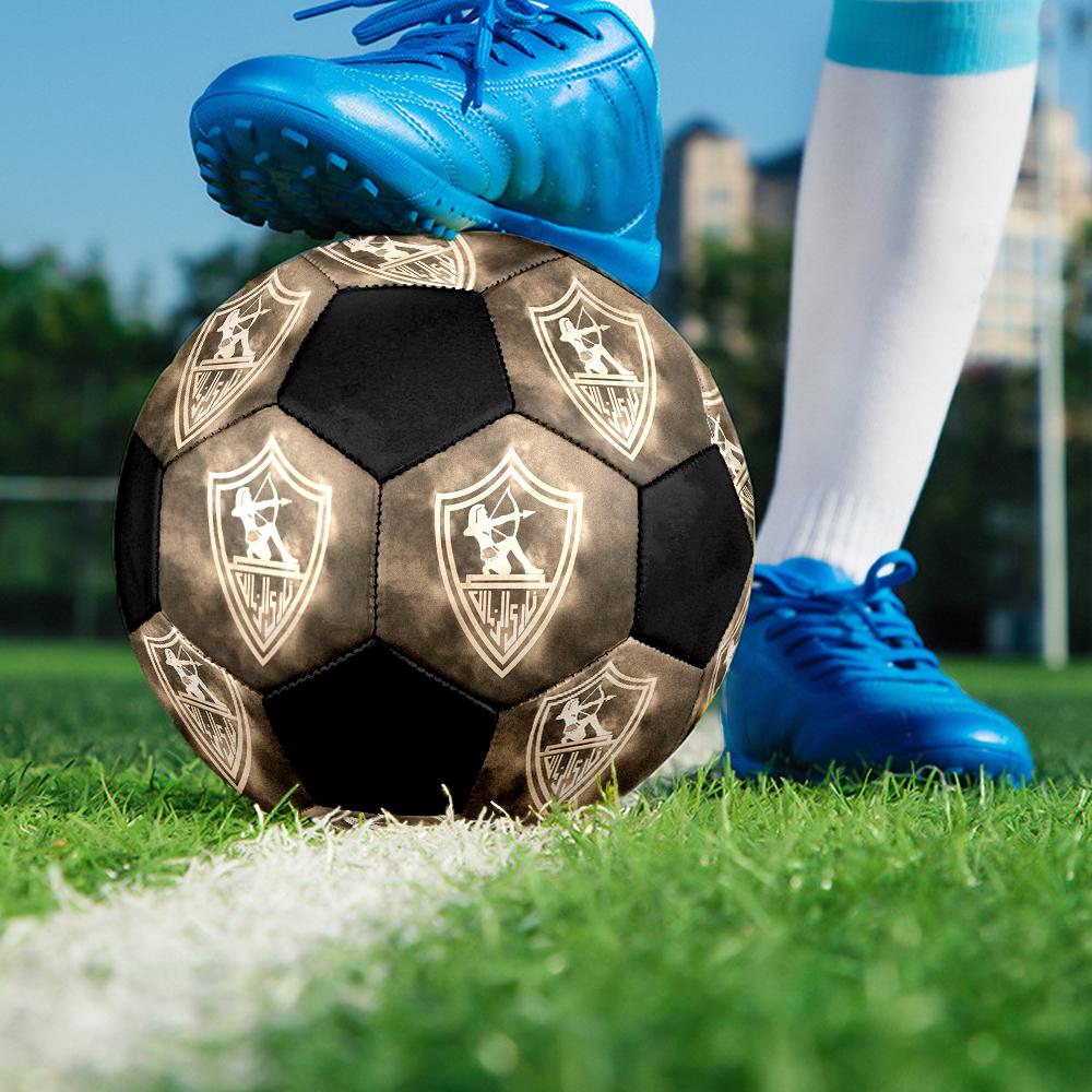 Zamalek SC size5 Soccer Ball, colorful, suitable for all ages, machine-stitched, PVC material, competition grade,durable and high bounce