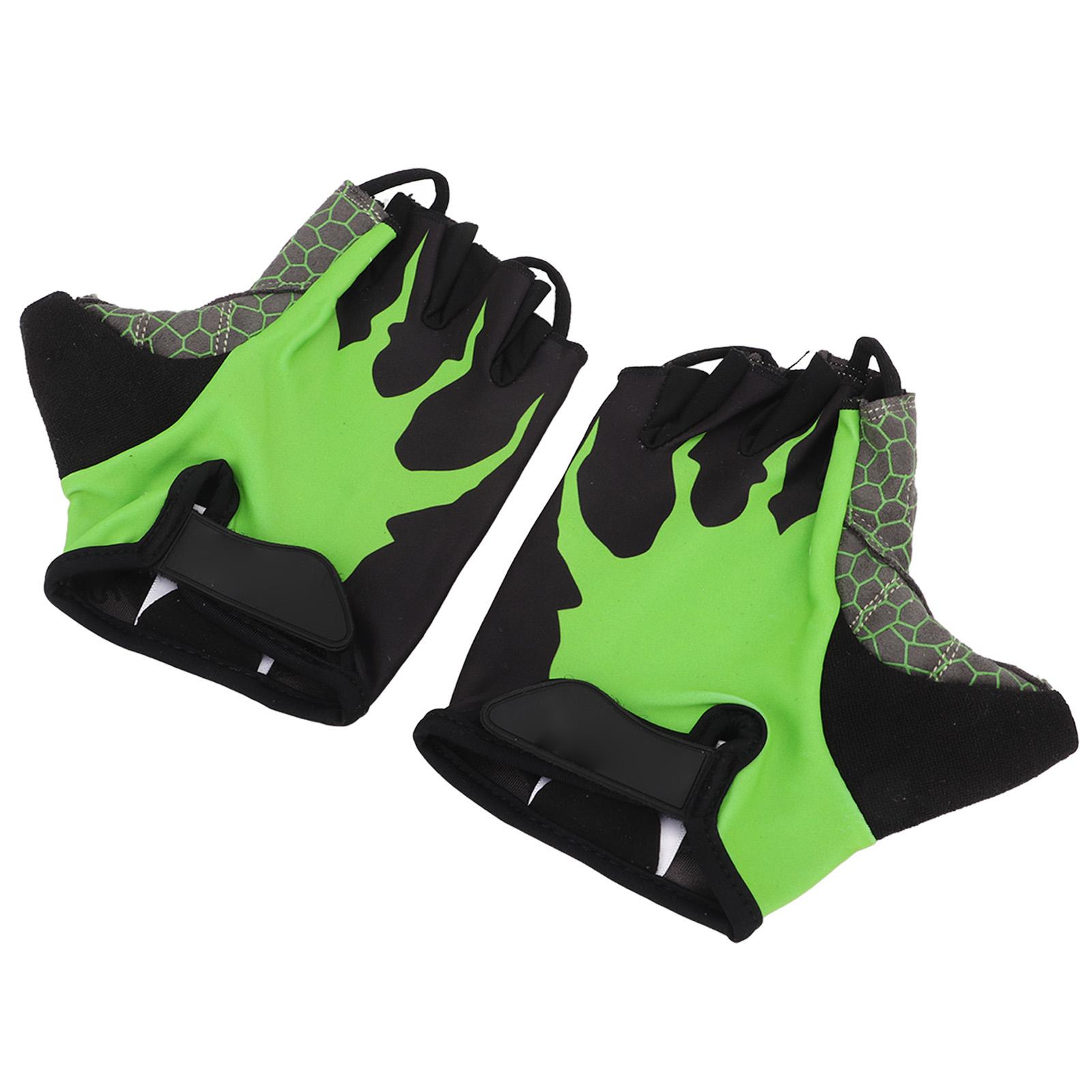 

1 пара фитнес-перчаток с полупальцами, противоскользящие, износостойкие, дышащие силиконовые перчатки для тренировок для тяжелой атлетики, велоспорта L