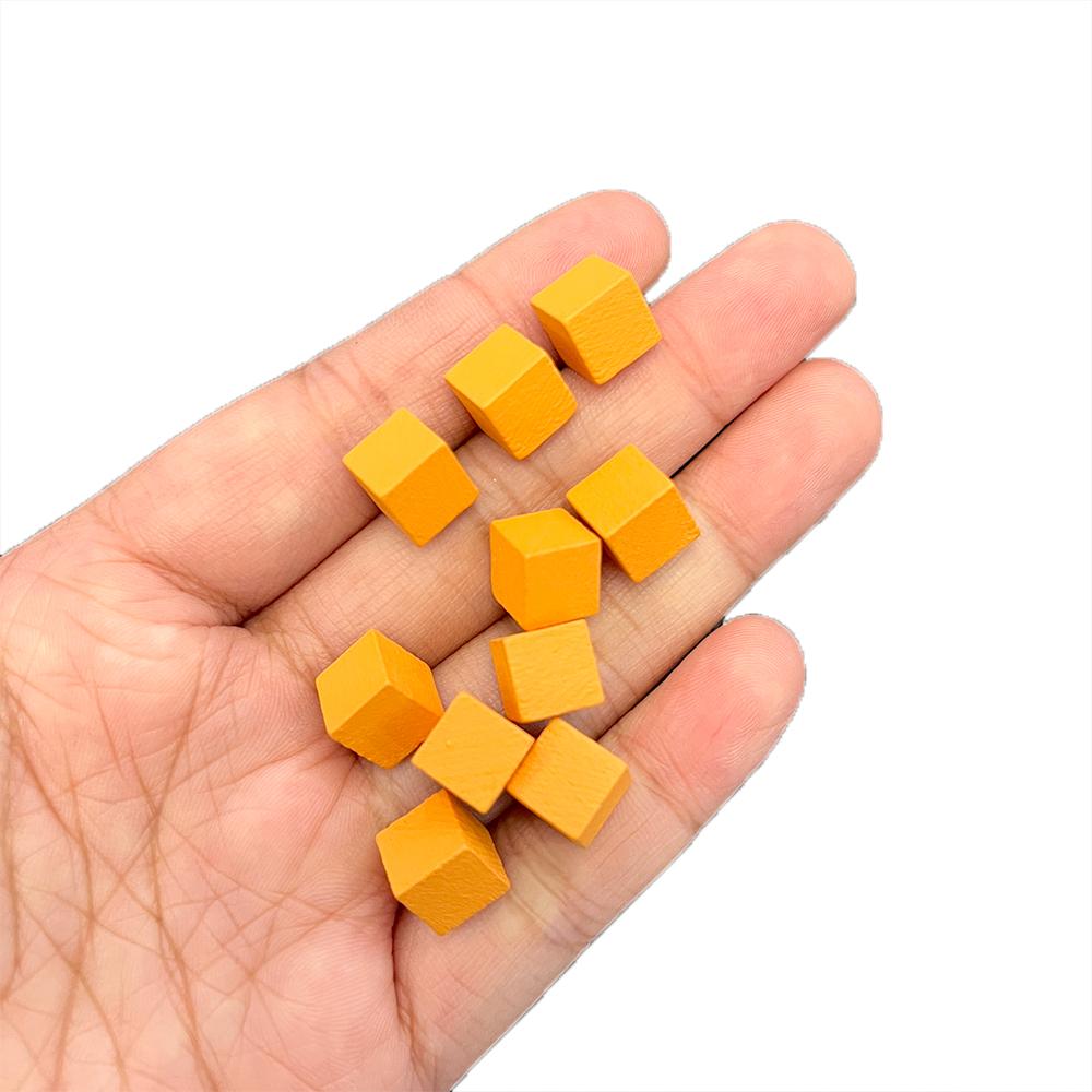 200 Piece 8Mm Wooden Cubes – Multi-Color Board Game Tokens Dice Replacement Pieces For Family Games Counting  Sorting Blocks
