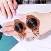 Simple And High-Value Couple Steel Belt Quartz Watch, Fashionable Light Luxury, High-End Waterproof Quartz Steel Belt Watch