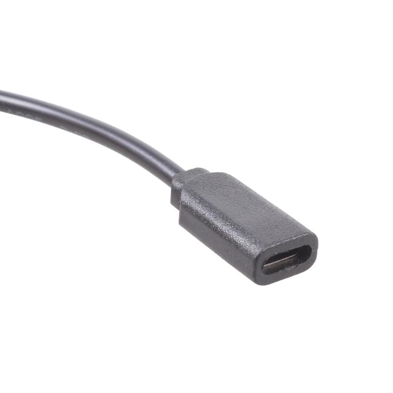 Double Output Charging Cord Featuring Type C And USB 5Pin Connectors With Integrated Switches For 5V 3A Gadgets