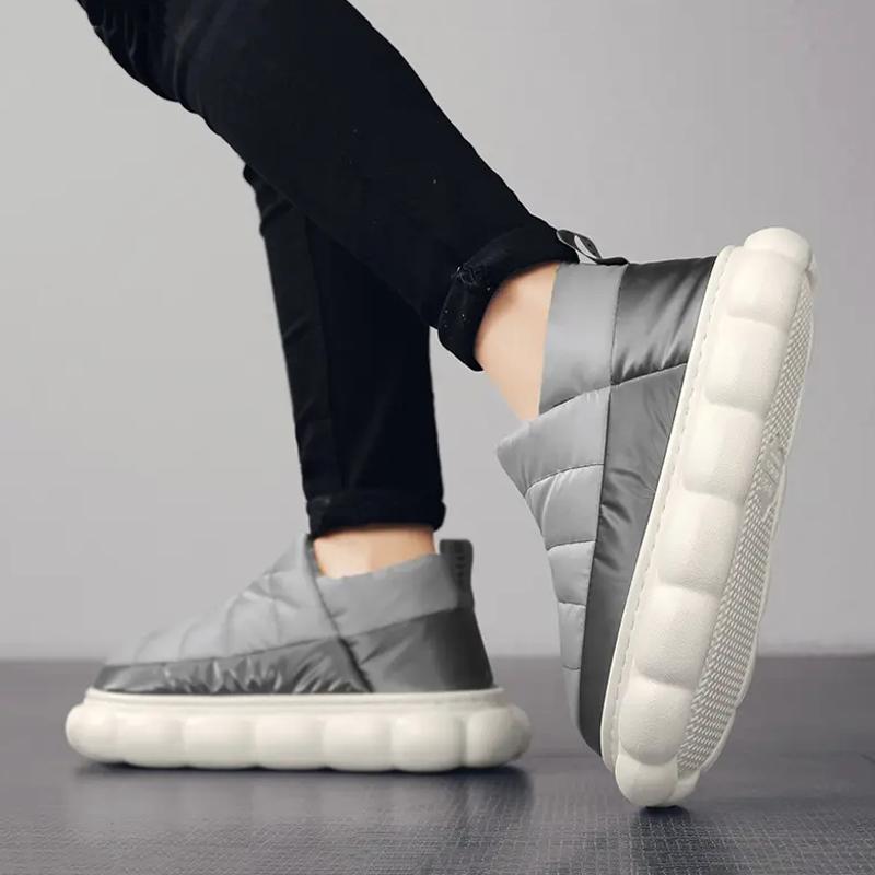 Winter Indoor Simple Cotton Shoes Men and Women Outdoor Warm and Cold-proof Snow Boots Thick-soled Fashion Casual Couple Shoes