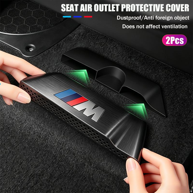 For BMW X6 Car Seat Floor Air Conditioner Outlet Dust Protective Cover Sticker For BMW M E90 E60 F30 F10 E39 E36 F20 G30 G20 E87 E92 E91 X5