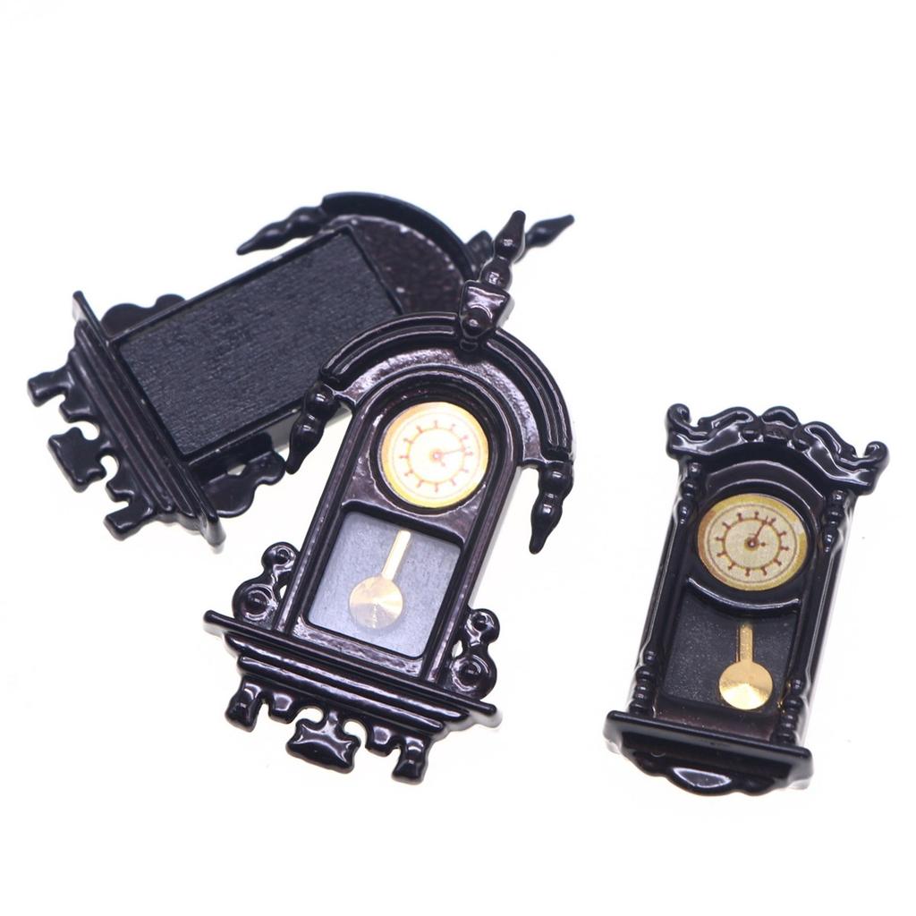 Miniatur Vintage Bewegliche Metalluhr Für Puppenhauszubehör Retro Simulation Dekorativ Funktionale Zeiger