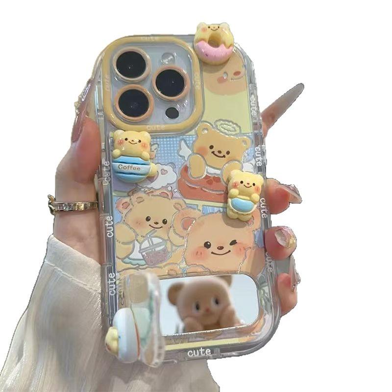 Butter Bear Is Suitable for Oppo Mobile Phone VIVOS19 Mobile Phone Case Y200 Creative RENO12PRO Redmi Xiaomi