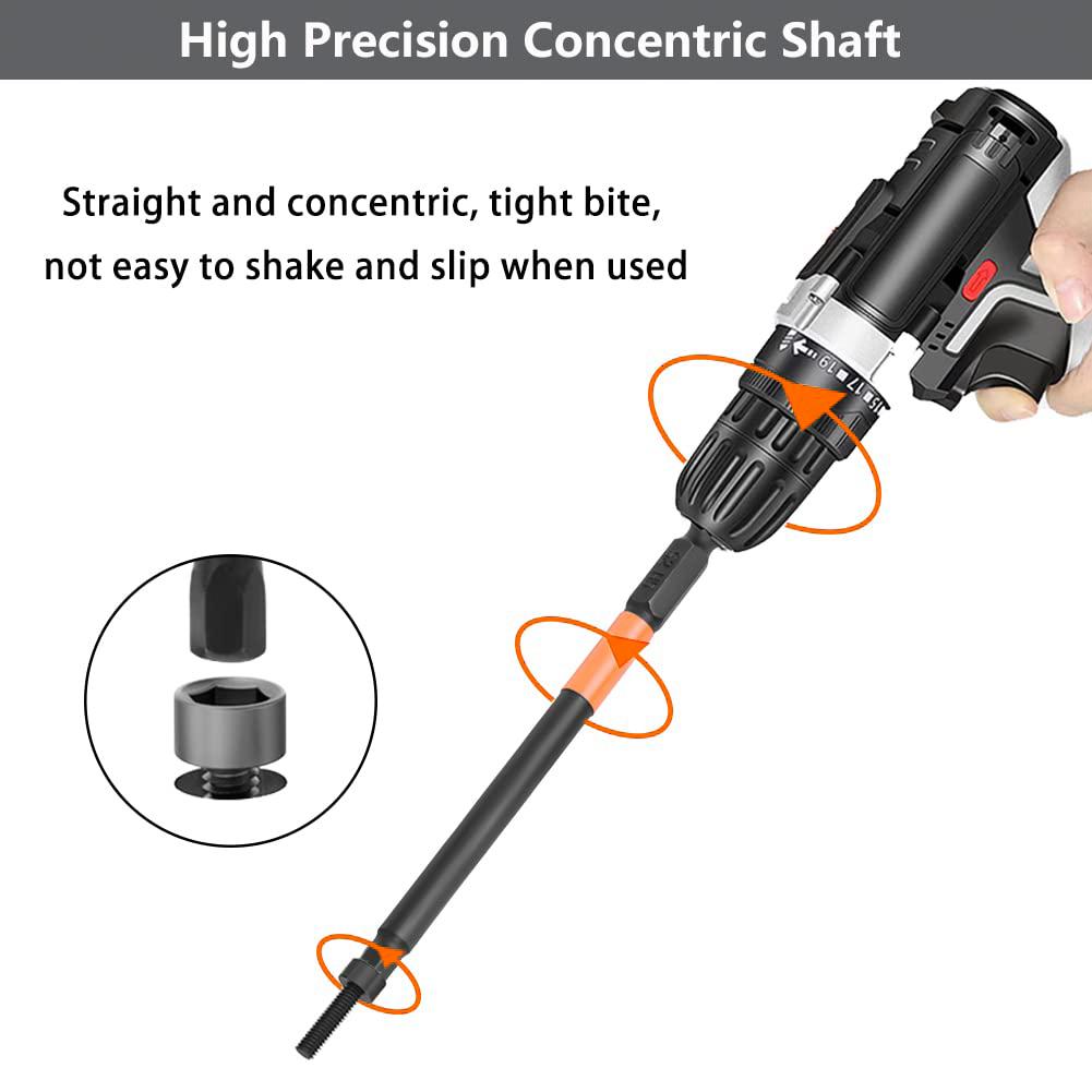 6PCS 100mm Hex Shank Screw Driver Bit Set H2,H2.5 H3 H4 H5 H6 TS2 Steel Magnetic Screwdriver Bits