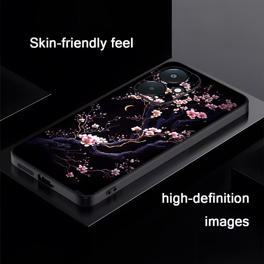Cherry blossoms picture Art Phone Case For Xiaomi Redmi 14C 13C 12C Note14 13 12 11 10 Pro Plus S Soft Black Phone Cover
