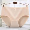 8Pcs Bowknot Seamless Briefs Mid Waist Underwear for Women Lingerie Simple Underpants  Girl