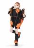 XHSUKADO Embroidered Black Leg Warmers, Soft Fabric, Jirai-kei and Y2K Style, One Pair
