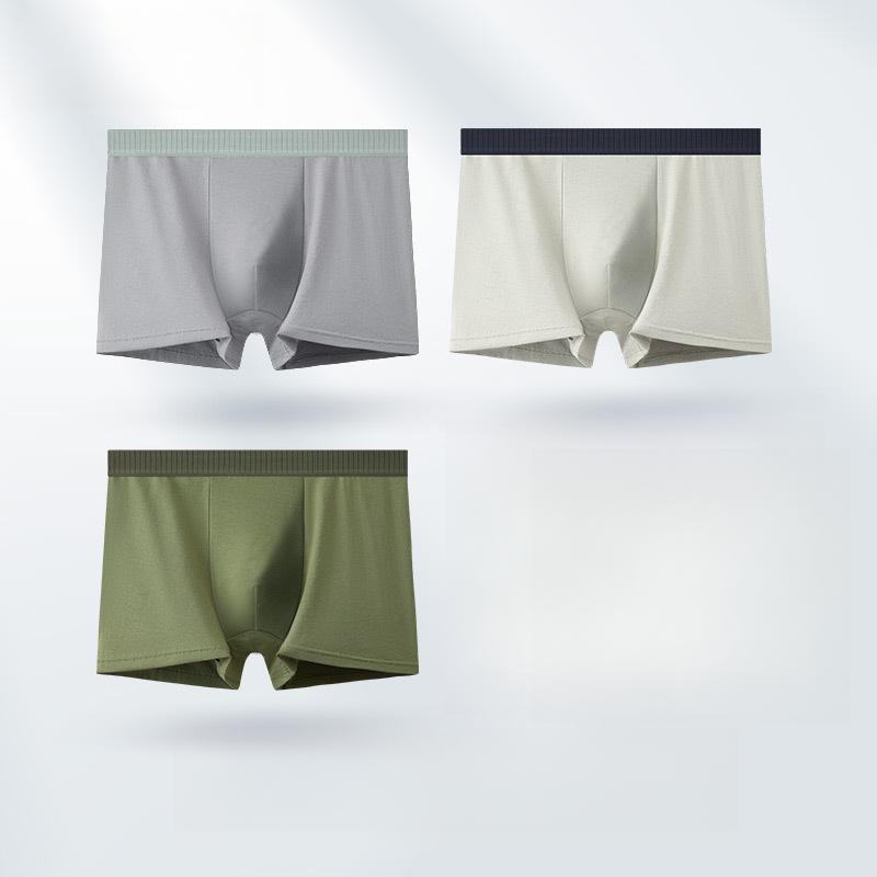 

Мужское нижнее белье Мужское большого размера Плоский угол Антибактериальные Четырехугольные трусы Прохладные и эластичные Боксеры-брифы 4XL